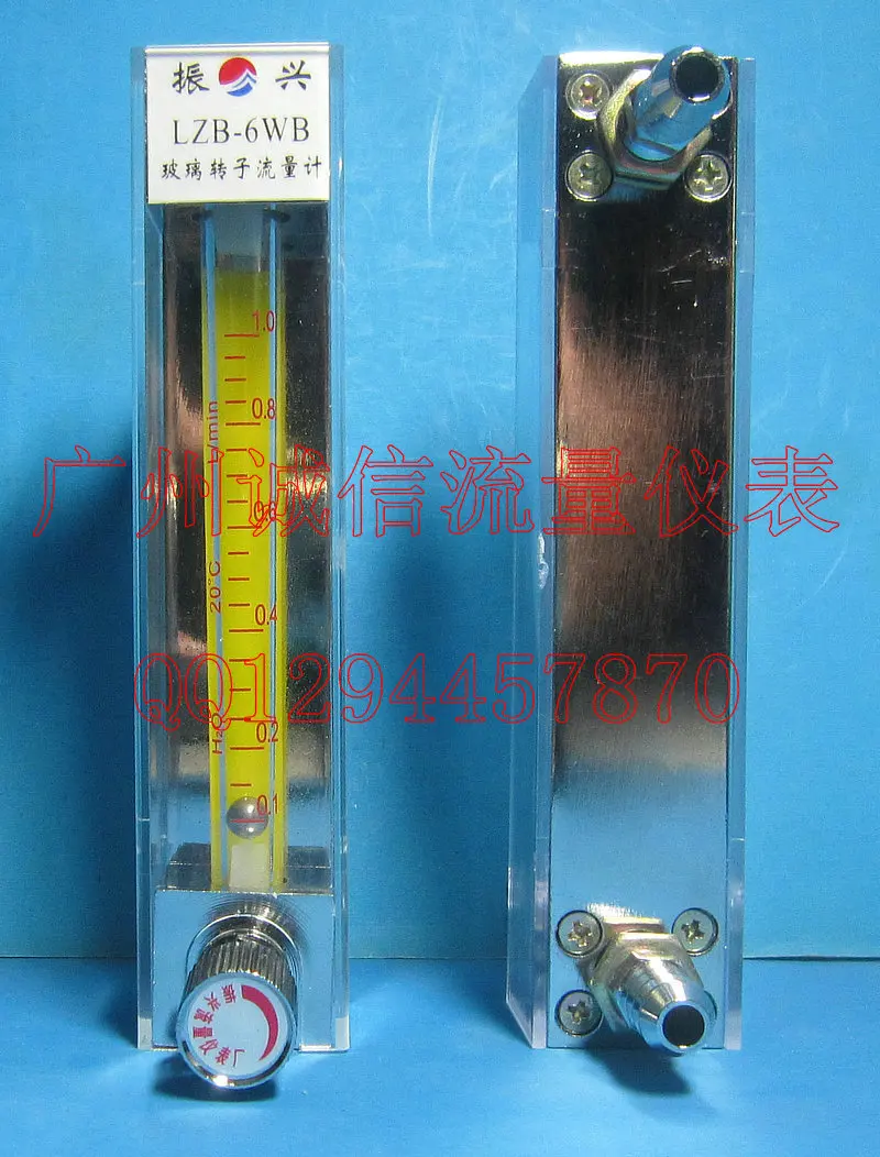 

Yuyao Zhenxing LZB-6WB glass rotor flowmeter 0.1-1L/min water meter liquid