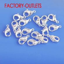 Большая рекламная акция 100 шт оптом ювелирных изделий Подлинная 925 серебряный с застежкой "Лобстер" 925 тисненый фитинги Соединительные компоненты