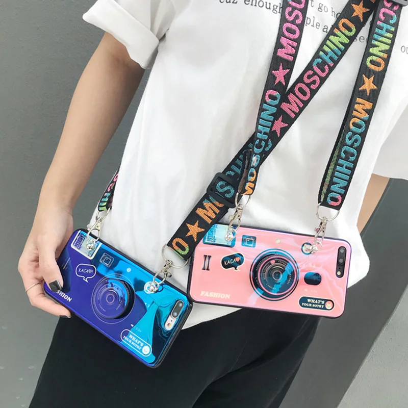 

For Meizu Note 8 9 M15 15 Plus 16TH Plus Pro 7 V8 X8 7 Plus 3D Camera style soft tpu cover case coque with Lanyard and Bracket