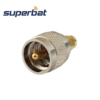 

Superbat 5 pcs SMA-UHF Adapter SMA Male Plug to UHF Plug Straight RF Coaxial Connector