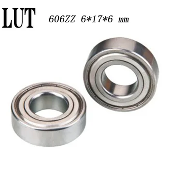 

High quality 50pcs/Lot ABEC-5 606ZZ 606 ZZ 6x17x6mm Mini Ball Bearing Miniature Bearing R1760 bearings Free Shipping 606 bearing