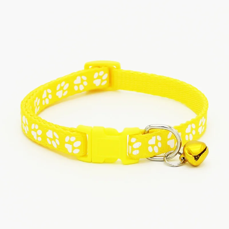 1pcs Lovely Pet Cat Collar for Cats Adjustable Pet Neck Strap with Bell for Animal Kitten