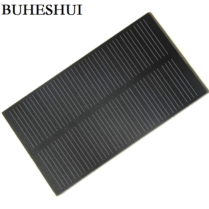 

BUHESHUI 1W 5V Solar Cell Module Monocrystalline PET DIY Solar Panel Charger For 3.7V Educationa 107*61*2MM 500pcs Wholesale