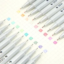 26 цветов DIY Манга металлический маркер калиграфия Кисть ручка граффити маркеры для набросков и рисунков для рисования живопись школьные принадлежности