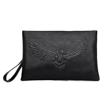 Известная брендовая дизайнерская мужская сумка-клатч с орлом, деловая повседневная мужская сумка, топ из искусственной кожи, клатч, сумка-конверт для ipad, мужской портфель