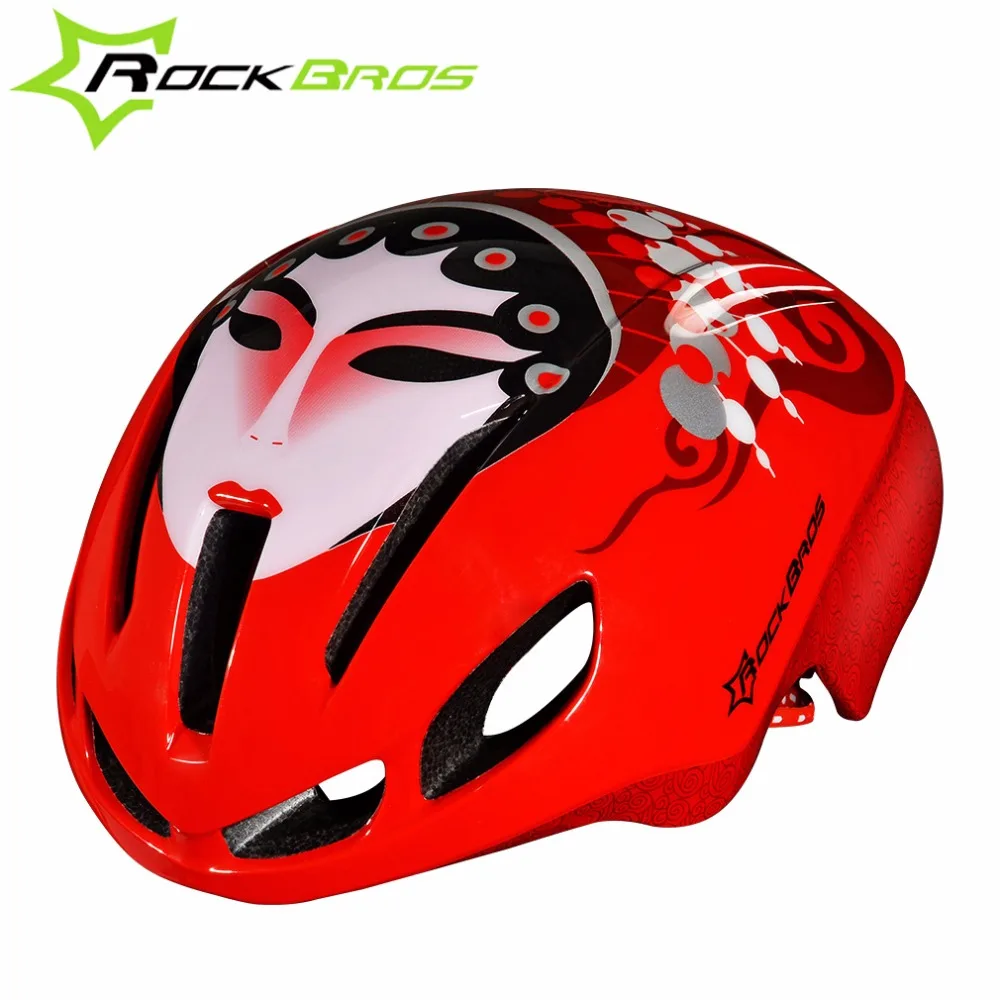 

ROCKBROS Road Bike Helmet Jet-propelled Cycling Ultralight Helmet Riding Bicycle EPS Breathable Helmets Chinese Opera Helmet