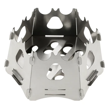 

/2018 NEW Portable Folding Wood Stove Lightweight Wood Burning Backpacking Stove for Outdoor Survival Cooking Picnic Hunting Hot