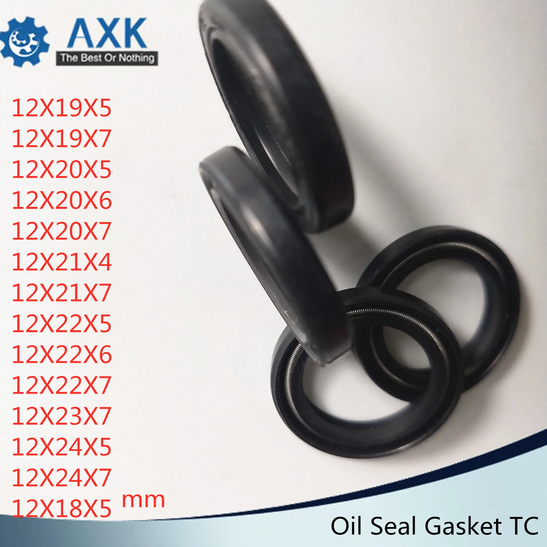 

Oil Seal Gasket TC 12*19*20*21*22*23*24*4*5*6*7 mm 10Pcs Bearing Accessories NBR Nitrile Rubber Skeleton Oil Seals