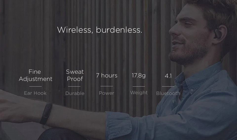 Xiaomi Mi Спортивные Bluetooth Наушники гарнитуры Беспроводной Bluetooth 4.1 музыка спортивные наушники Водонепроницаемый пот-доказательство просвет