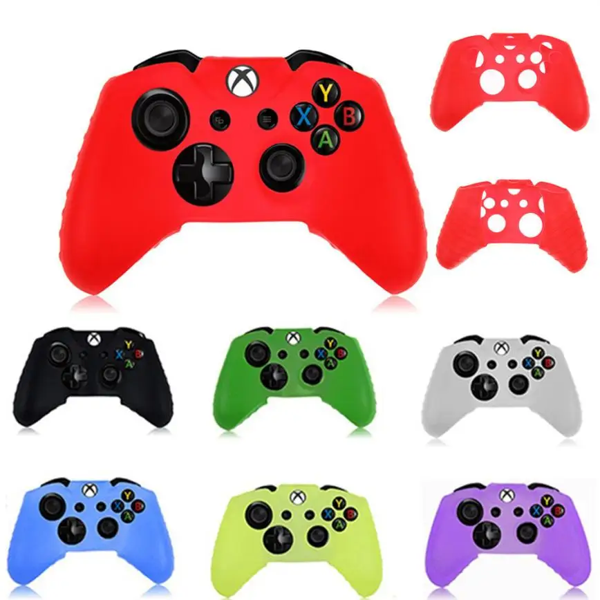 High Quality Silicone Rubber Skin Case Gel Protective Cover For Xbox One Wireless Controller joystick font