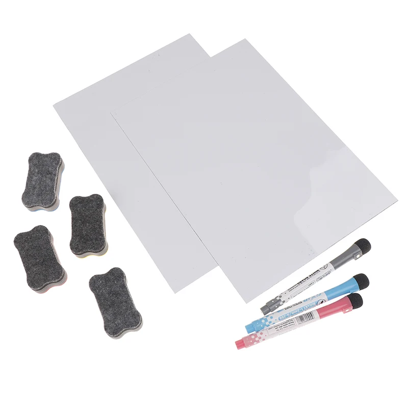 

1pc A4 Reminder Fridge Magnetic Whiteboard Family Message Board Office Memo Kid Magnetic Marker Pen Whiteboard Marker