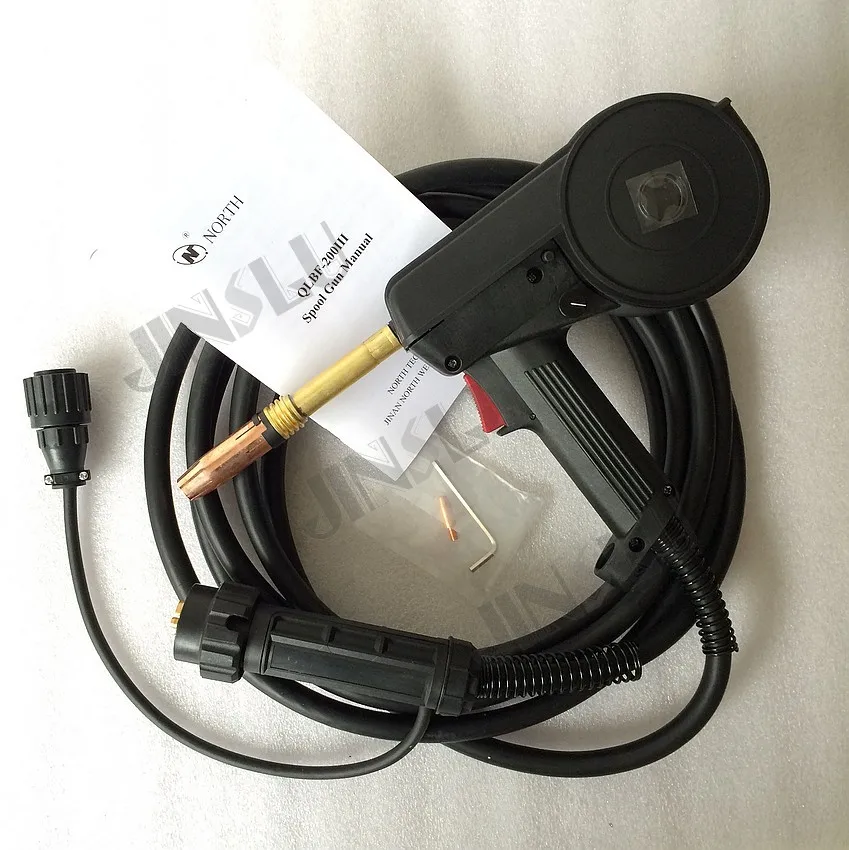 QLBF-200III MIG Spool Gun Push Pull Feeder Aluminum Welding Torch 5M