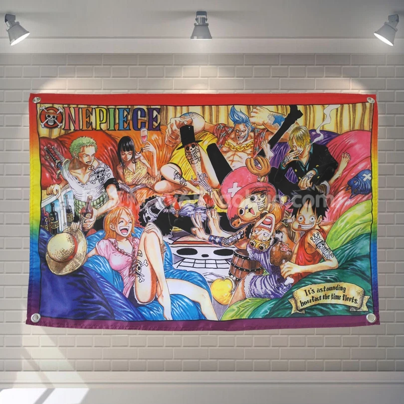 &quotOne piece&quot Аниме киноафиши висячий флаг плакат стикер на стену кафе ресторан