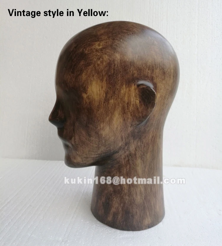 Деревянный манекен голова, мужской манекен головы используется для шляп и солнцезащитных очков дисплей
