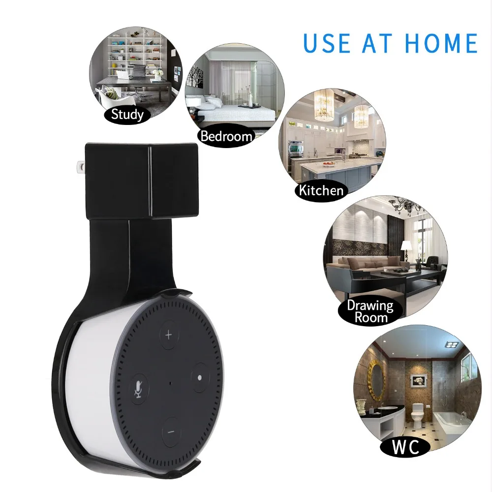 Smart audio Аксессуары смарт-Динамик адаптер питания настенный держатель стенд для Amazon Echo Dot 2 для дома, спальни, ванной WC darwingroom