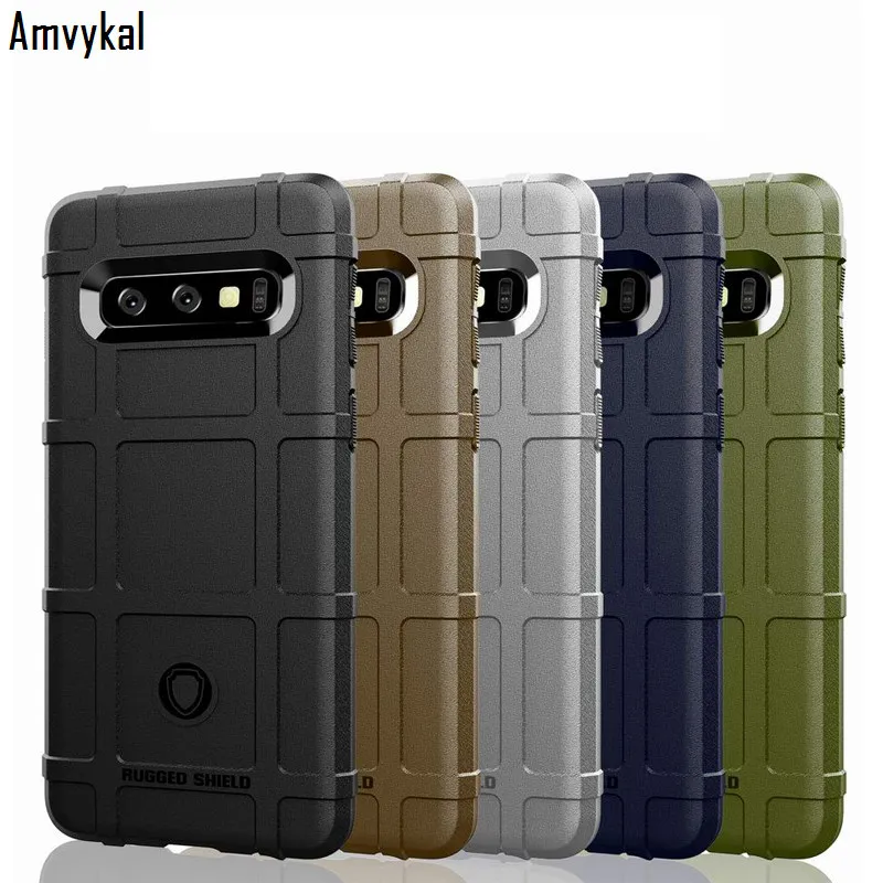 Amvykal для samsung S8 S9 S10 плюс S10e Note 8 9 iphone XR XS 6 7 8 крышка прочная защита Капа Мягкий силиконовый чехол противоударный чехол