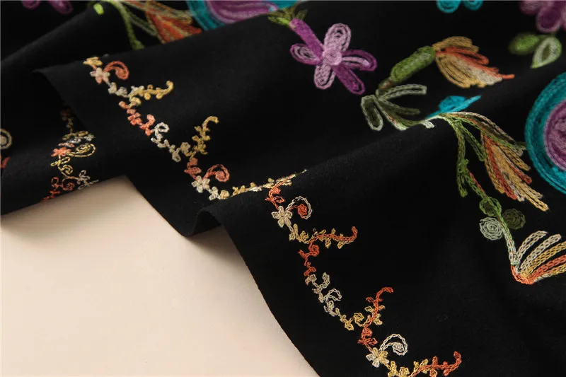 Дизайнерские качественные кашемировые шарфы с вышивкой, винтажные зимние женские шарфы большого размера, шали и накидки, женские мягкие теплые шарфы