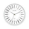 Newest 24 Hour Dial Design 2 Living Room 12 Inches Step Metal Frame Modern Fashion Decorative Round Wall clock 3