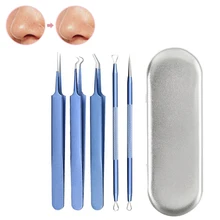 Профессиональный пинцет для удаления акне, угри, прыщи, средство для удаления пятен, угри, акне, Комедон, экстрактор, косметический набор инструментов