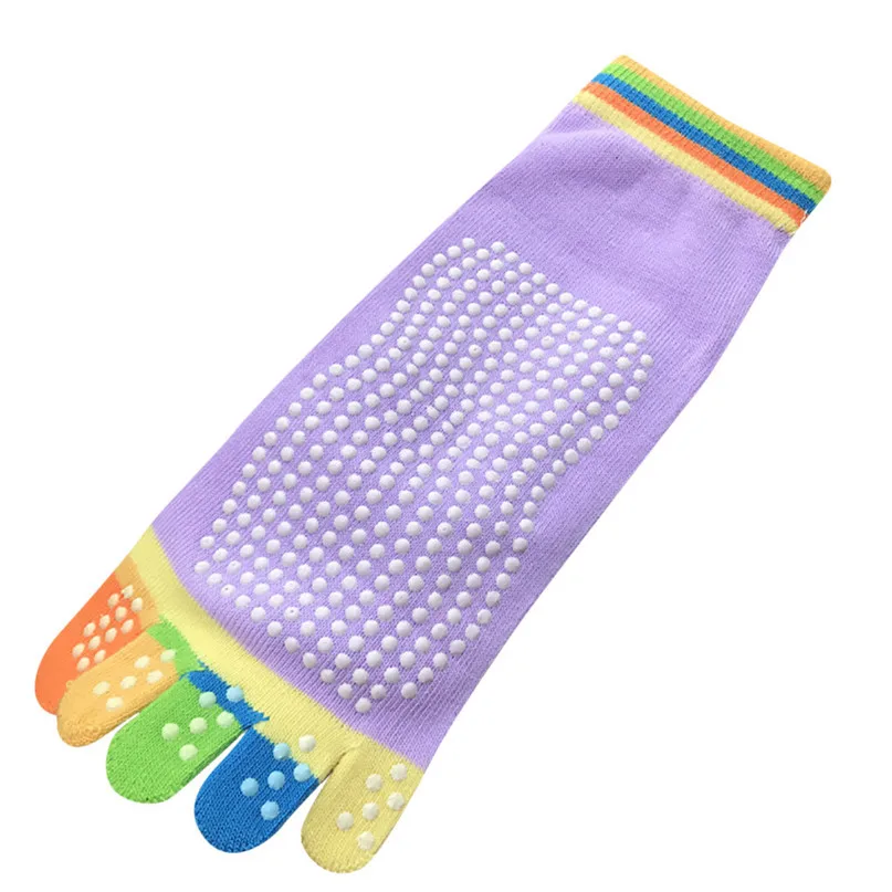 ; женские носки унисекс для йоги; носки с пятью пальцами; нескользящие носки; воздухопроницаемые носки с носком; 30LY18 - Цвет: B