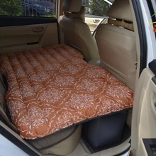 Автомобильные чехлы на заднее сиденье надувной матрас кровать высокое качество ПВХ Флокирование надувная кровать 2 подушки в подарок