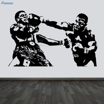 

Mew Arrival Mike Tyson Boxing Fighting Sport Vinyl Removable Wall Sticker Boy Room Decor Art Decal DIY Home Decorations D597