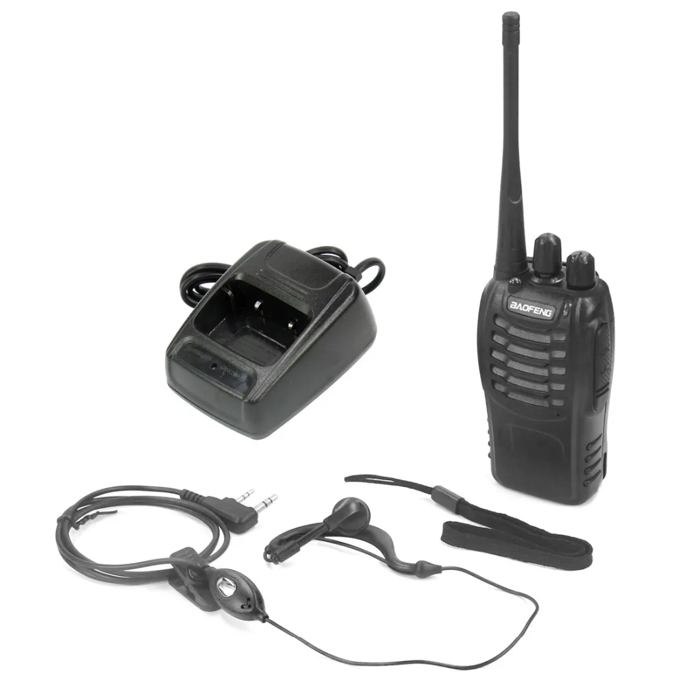 Портативная рация Baofeng BF 888S 5 Вт портативная CB радиостанция с наушниками УВЧ 400 470