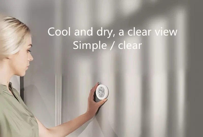  xiaomi mijia Digital Bluetooth Thermometer and Hygrometer Electronic Ink Screen 30 Days Data Automa - 32994401600