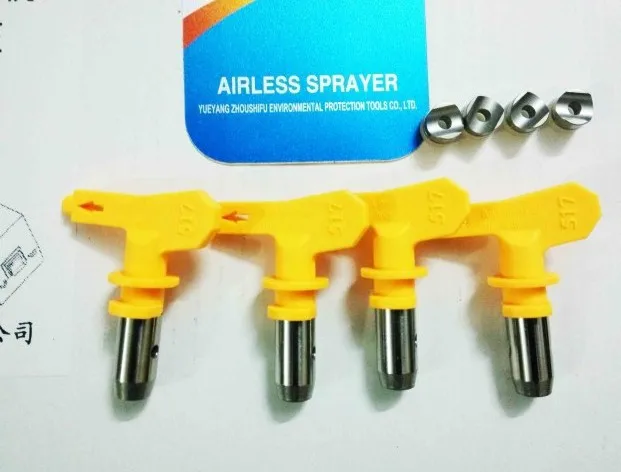 Heavy-duty Airless paint sprayer parts Spray gun Tips 515/517/519/521Mixture styles Used at Tool Airless Paint Sprayer spare tool airless paint sprayer parts spray gun tips 517 mixture styles used at tool airless paint sprayer