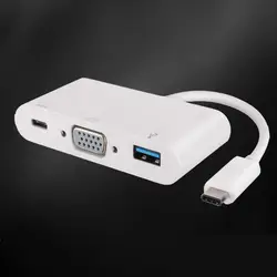 HDmatters Тип USB-C к VGA конвертер Кабель-адаптер для нового apple macbook и macbook pro