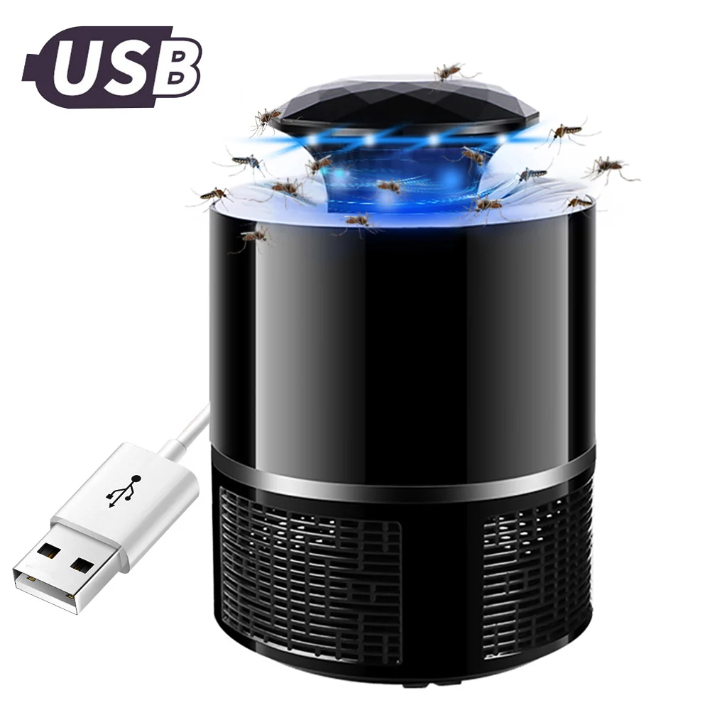 Фотокатализатор USB электрическая ловушка для уничтожения комаров лампа