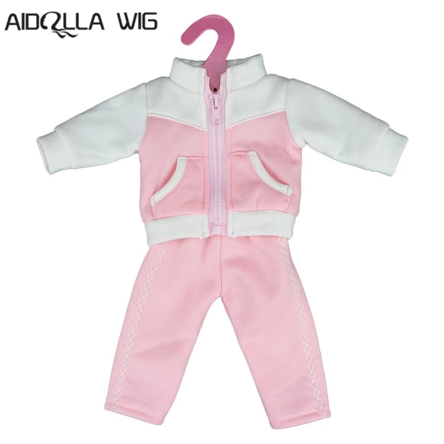 

Baby New Born 18 inch Doll Clothes 43cm American Coat+ Pants Suit Doll Accessories Best Birthday Festival Gift