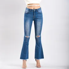 Сексуальные растягивающиеся женские джинсы со средней талией, модные синие обтягивающие джинсы, осенние джинсы в стиле ретро, женские штаны, брюки