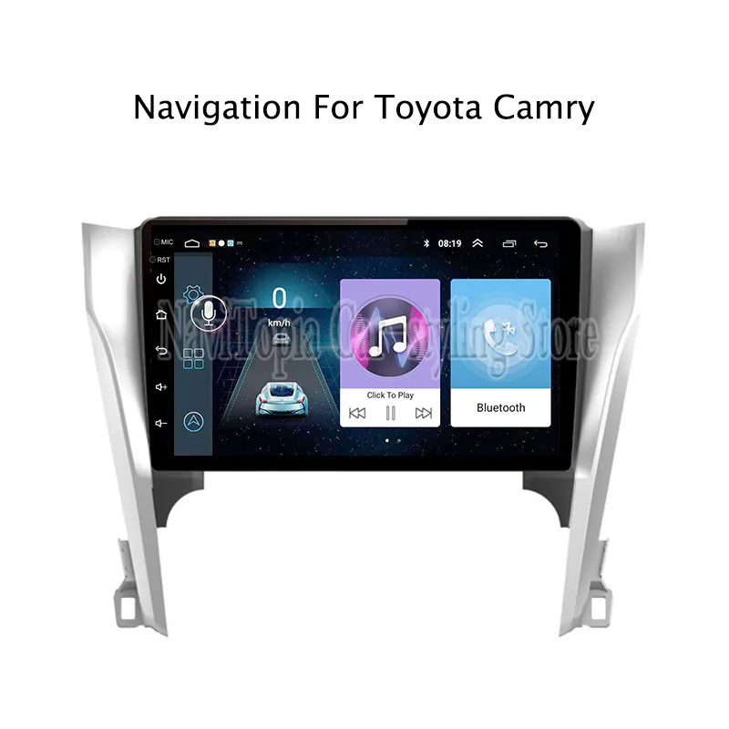NaviTopia 10 1 дюйм Радио стерео для Toyota Camry 2012 2013 2014 Android 8 автомобильный DVD мультимедиа