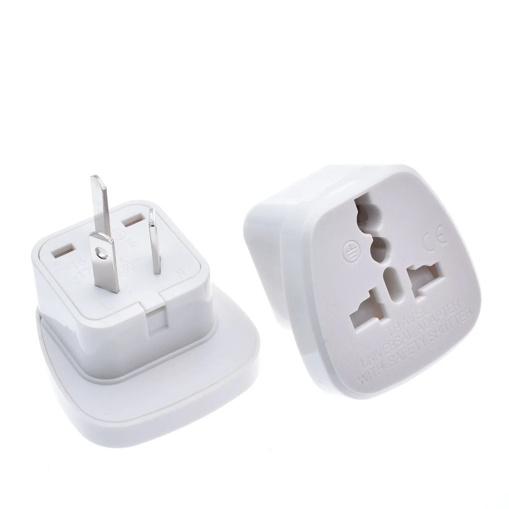 White/black 3pin Au Australia New Zealand Power Converter Electric Plug Power Socket Adapter Us