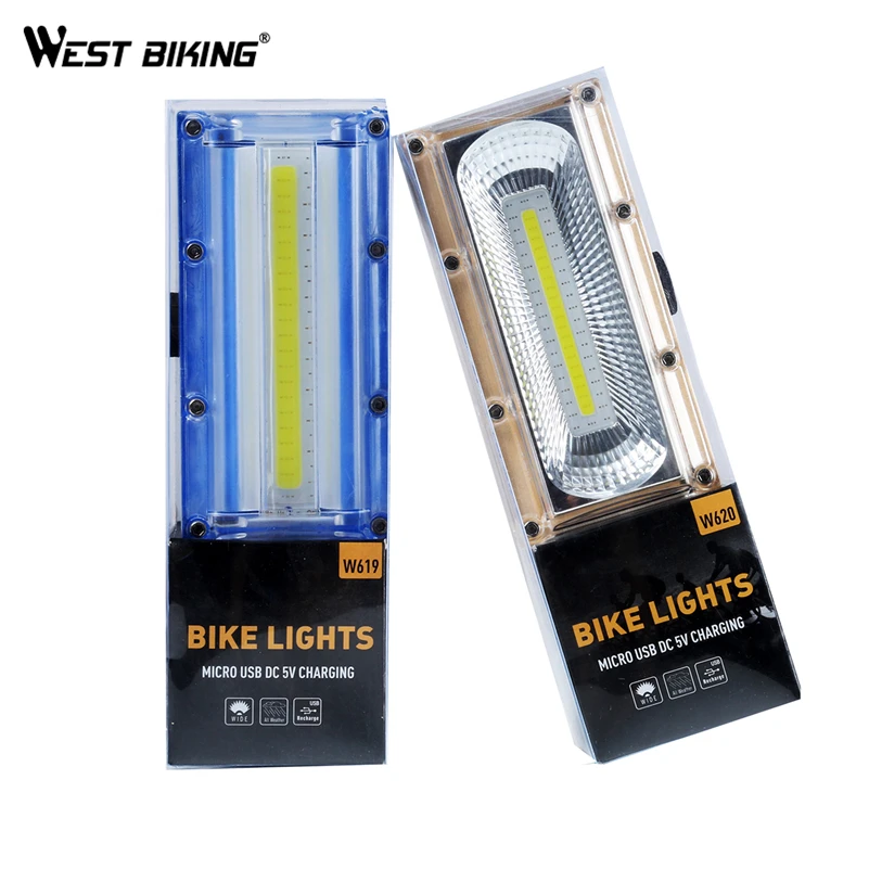 Discount WEST BIKING Super Bright Bike Light 3 Modes USB Charging Warning Taillight Cycling Flashlight Rear Lamp Rainproof Bicycle Lights 5