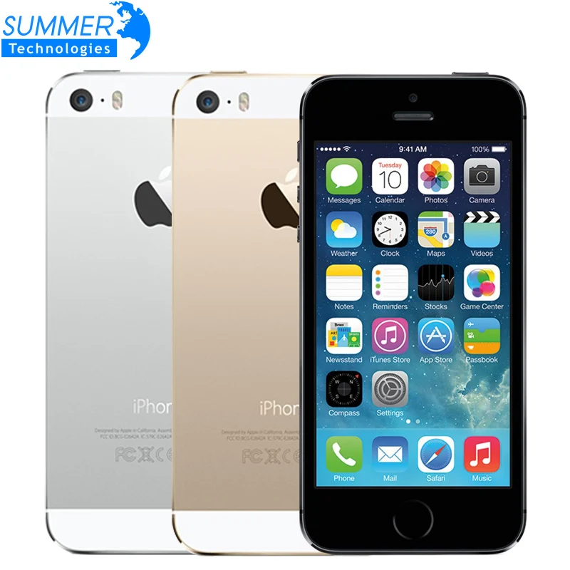 Оригинальный Apple iPhone 5S открыл мобильный телефон 4 0 &quotips HD Двухъядерный A7 gps iOS 8MP 16