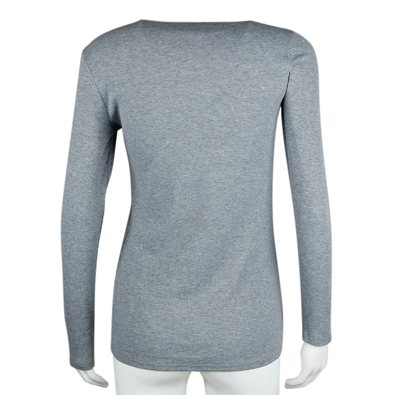 Women Long Sleeve Lace Patchwork T-shirt 2018 Spring Autumn Female Sexy Tshirt Tops Gray Pink Crew Neck Elegant Slim Tee Shirt