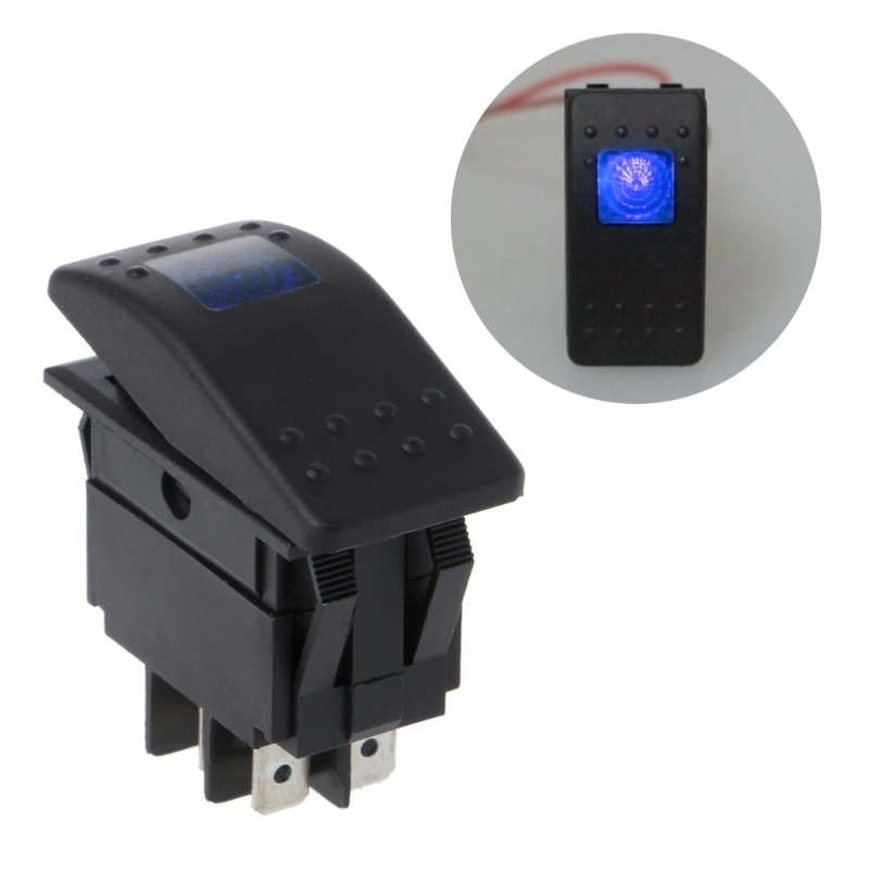 

New 4 Pin Waterproof 12V 20A Bar Rocker Toggle Switch LED Light Car Boat