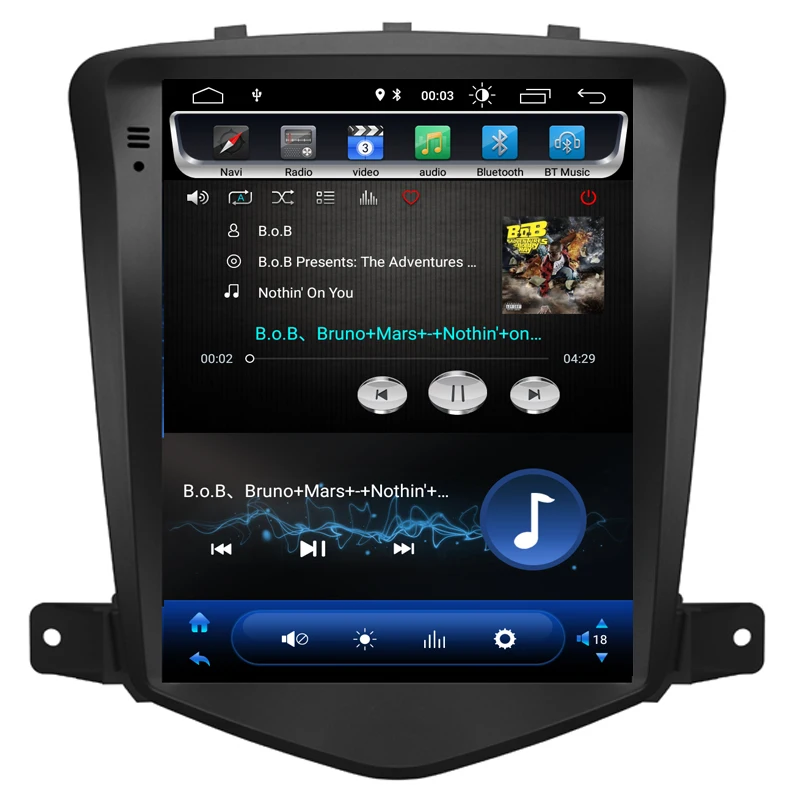 Best 2019 New Android 8.1 vertical screen Car Multimedia tesla GPS NAVIGATION Radio player for 2008-2011 Chevrolet CRUZE AT/MT both 2