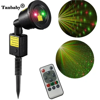 

Laser led Christmas lights with RF Wireless Remote Red Green Waterproof Landscape Spotlight Projector Star Decor Light