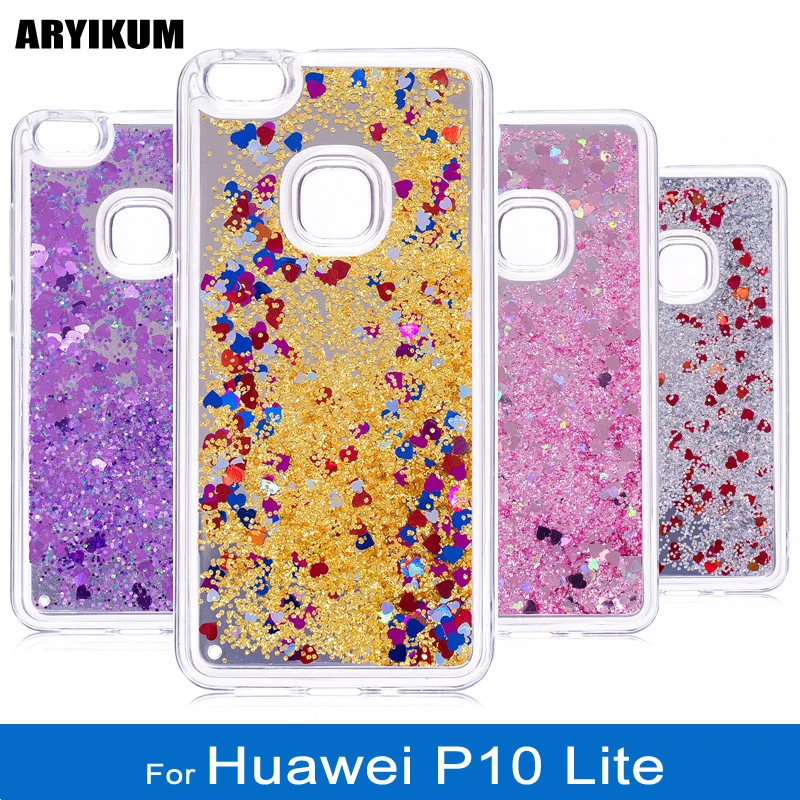 Жидкий чехол для телефона с рисунками huawei P10 Lite зеркальной поверхностью Huawai Huawey