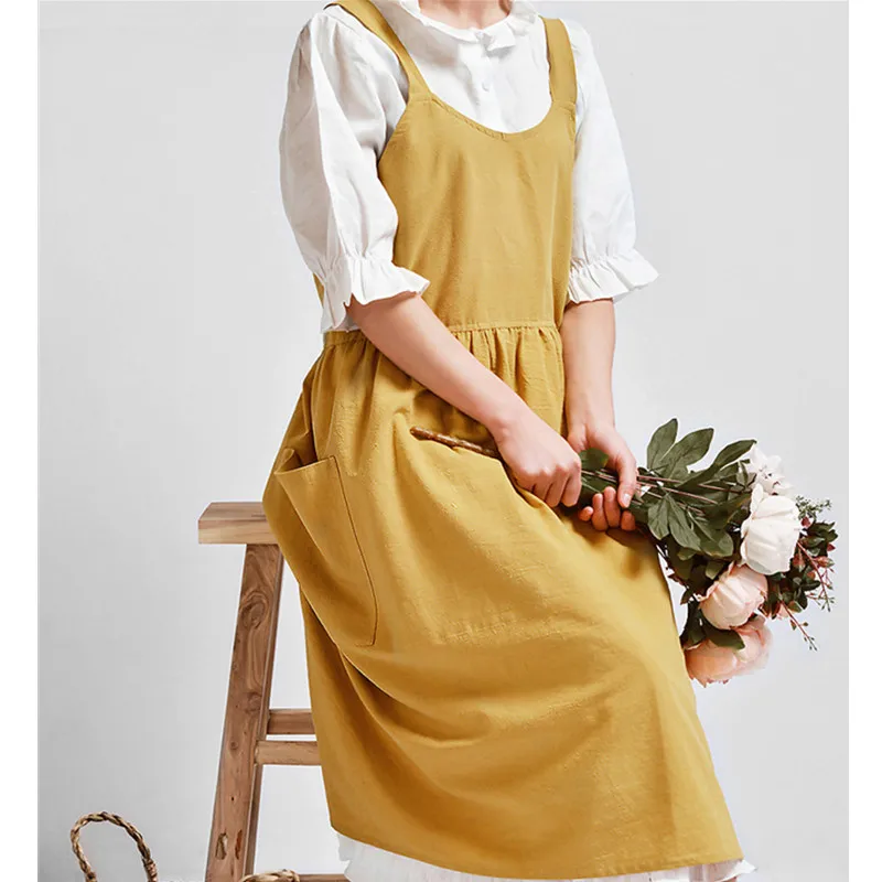 Cotton Linen Apron K26-1