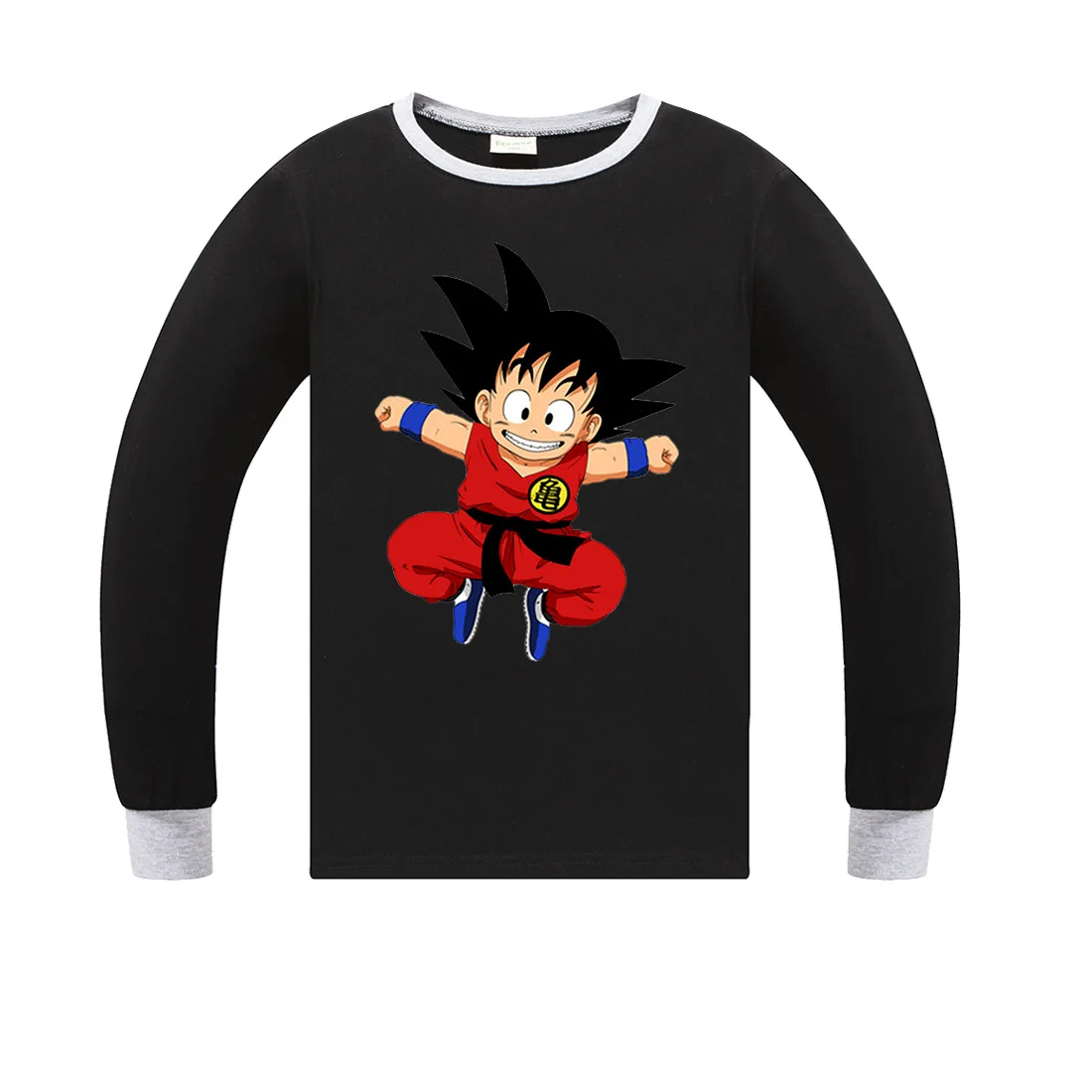 

Children's Long Sleeve Shirt Cartoon Character Sun Wukong Print Boy Sweatshirts Dragon Ball Kids Winter Sweatshirt Girls Tops