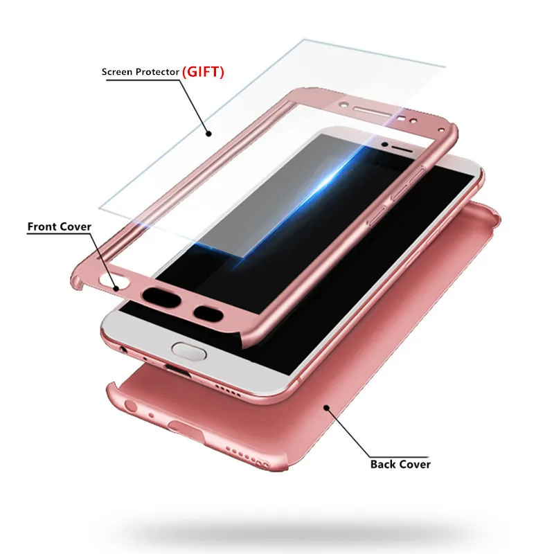 

For Xiaomi Redmi Note 5 Pro Case Redmi Note 5a Cover On For Redmi Note5 Note5A Prime 360 Protective Case Tempered Glass