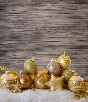 

Gold Christmas Tree Photography Background Backdrop 3x5 White Snow Photo Backdrop for Family Photo Booth Camera Fotografia