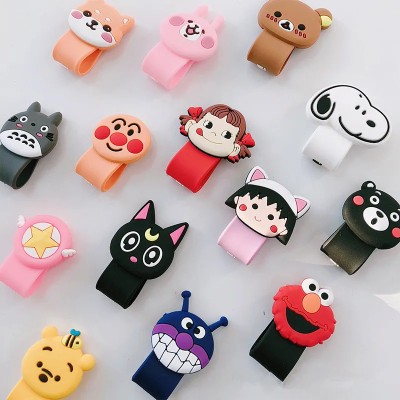 

Cute Cable Organizer Bobbin Winder Protector Wire Cord Management Marker Holder Cover For Earphone iPhone Sansung MP3 USB