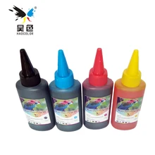 4x100 мл чернила для заправки картриджа универсальные комплект чернилами совместимый для hp officejet 7500a 6520 c3100 61 63 56 57 11 652 струйный картридж