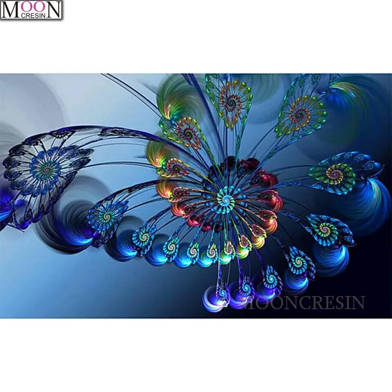 

5D DIY Diamond Painting Cross Stitch Blue Flowers Diamond Embroidery Square Full Dirll Diamond Mosaic Decoration Needlework Gift