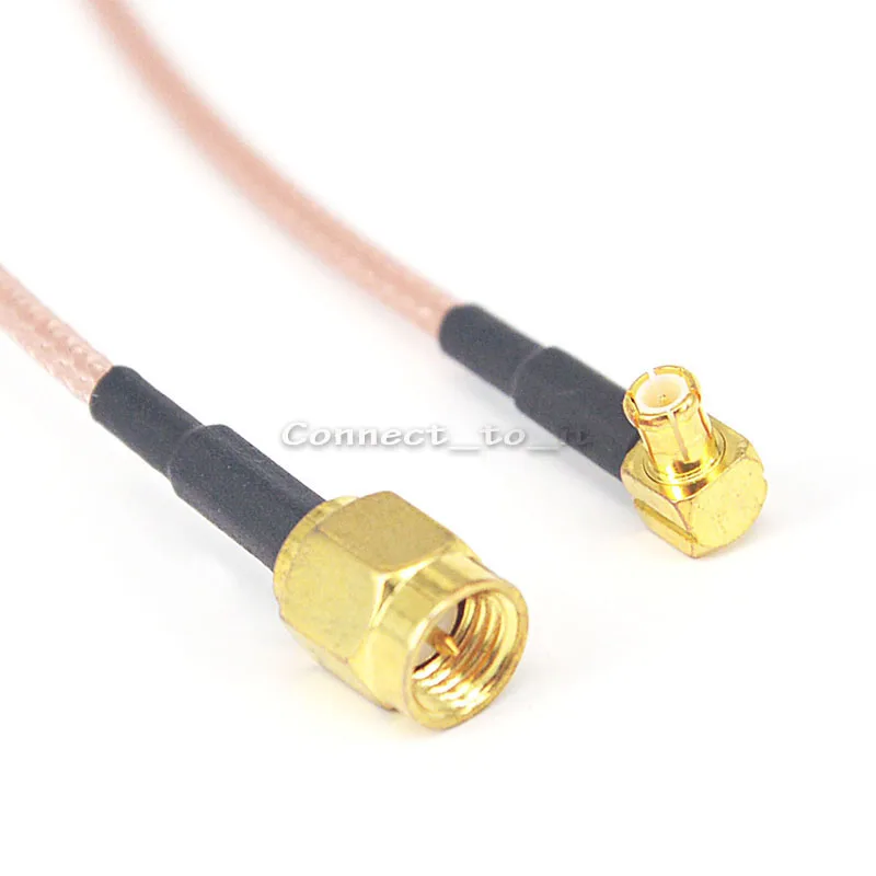 15cm SMA Male To MCX Male Right Angle RG316 Pigtail Cable RF Coaxial Cables